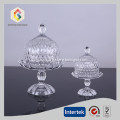 Hand Pressed Glass Domed Cake Plate